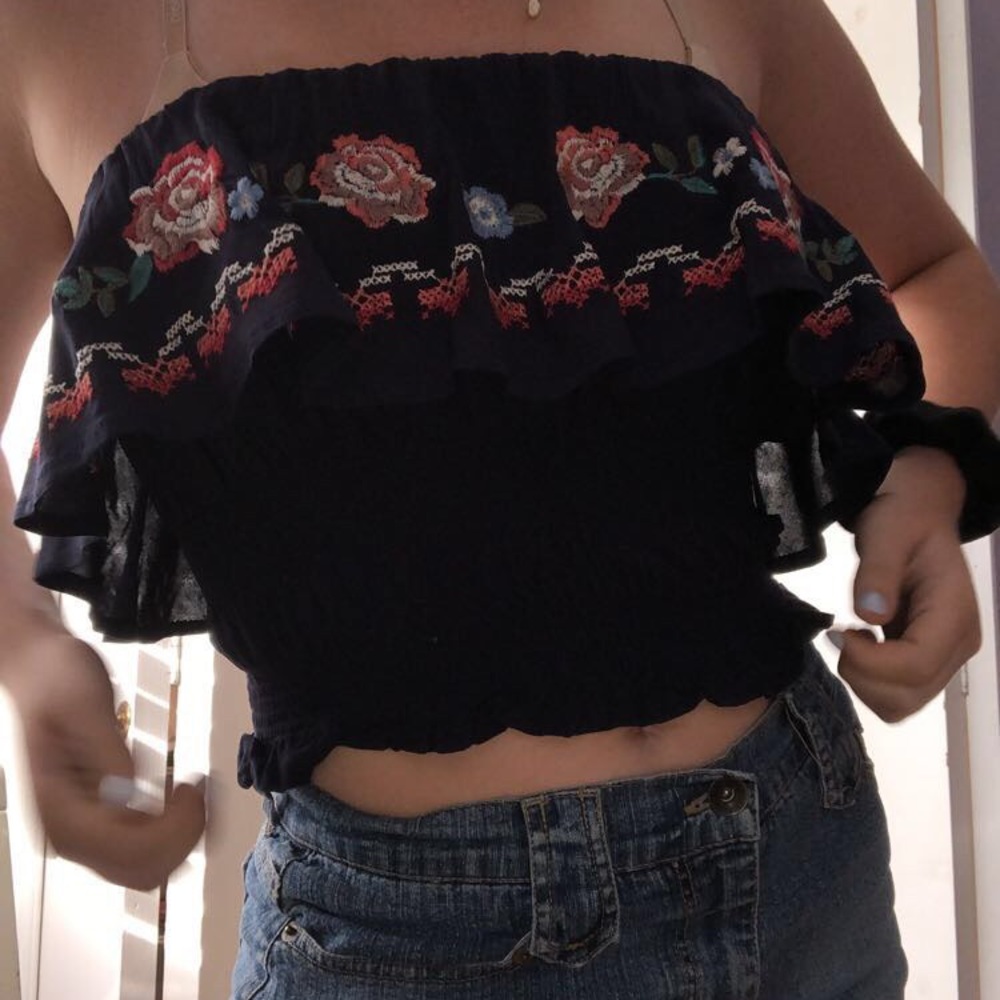 Super cute off the shoulder top